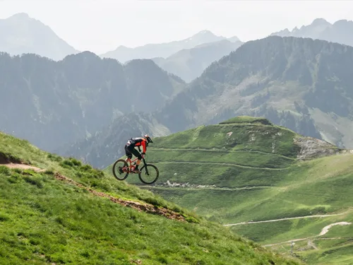Mountain biking in Cauterets in the Pyrenees