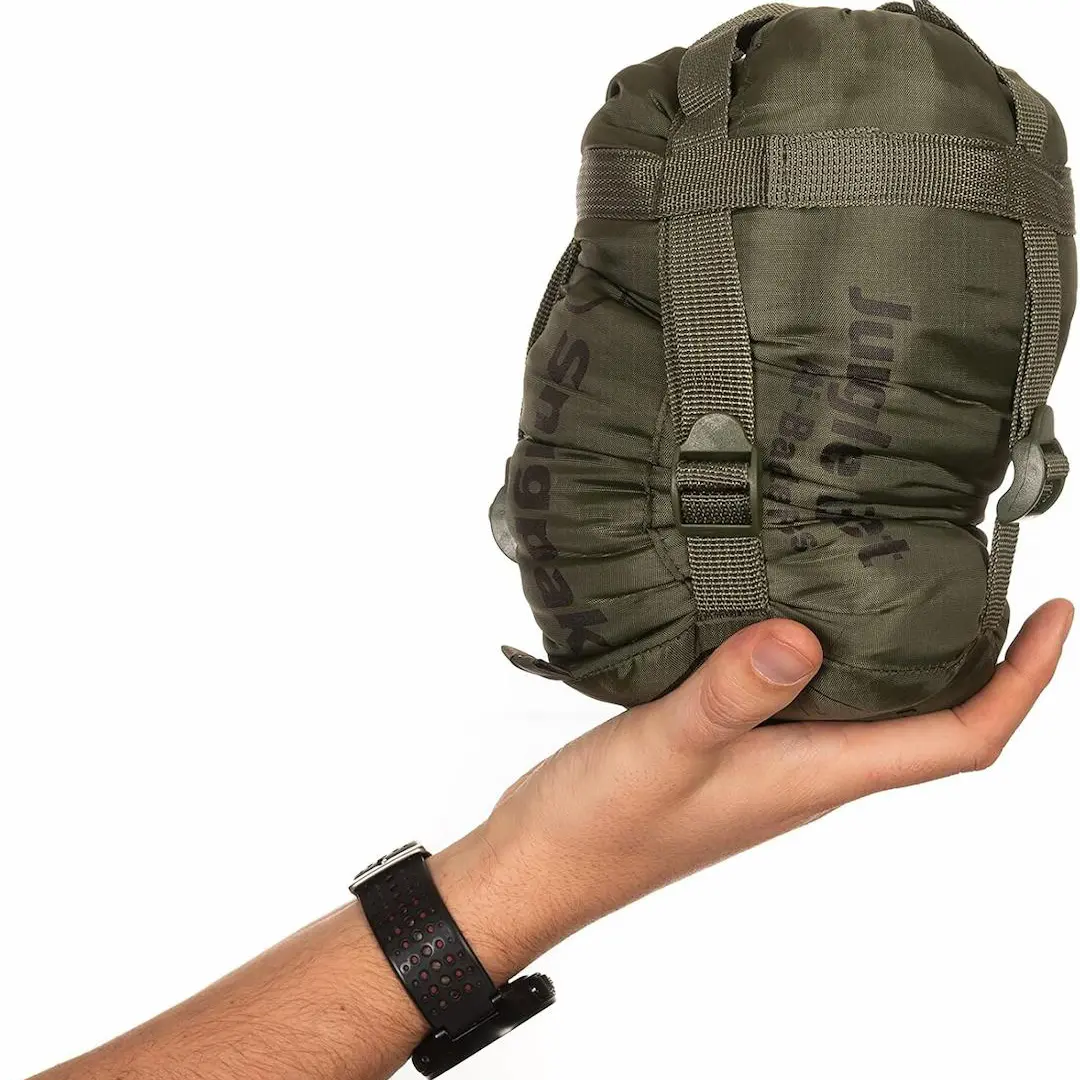 SnugPak Jungle Blanket compressed in stuff sack