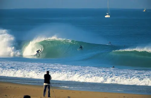 Surfing in Hossegor in south west France | © Roger Sharp Surfing in Hossegor in south west France