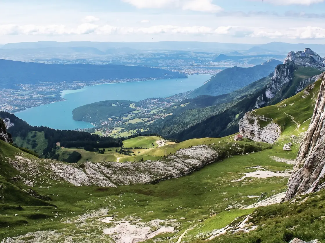 Guided hiking on La Tournette Guided hiking on La Tournette above Lake Annecy