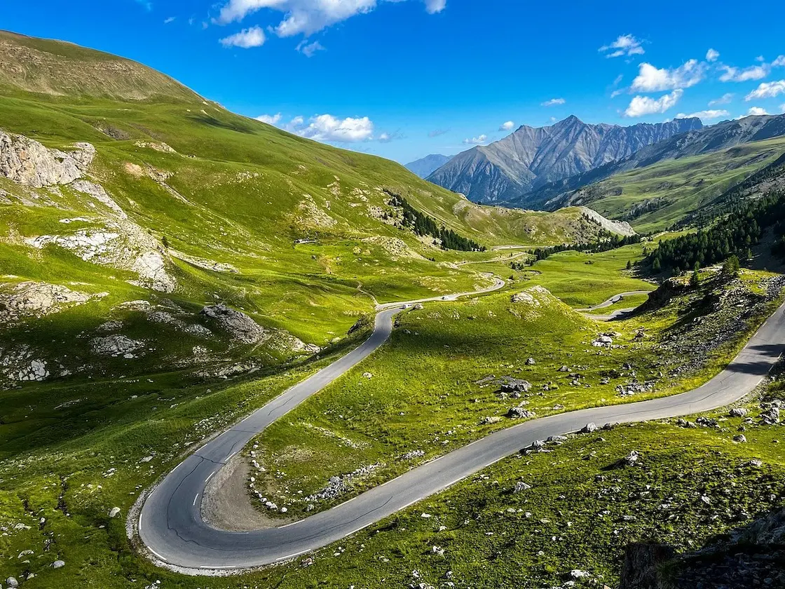 Col de la Bonette cycle climb, the highest paved road in France
