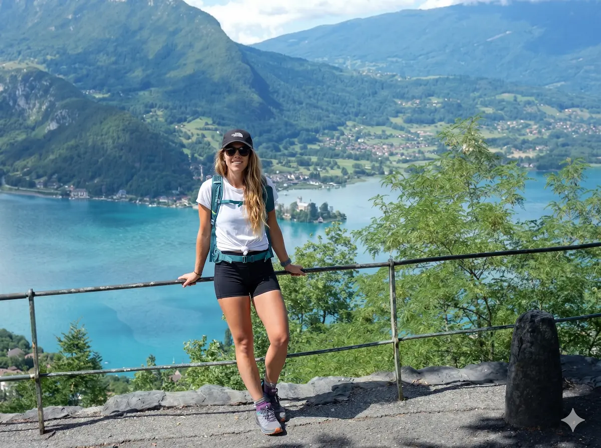 Hiking to the Ermitage de Saint-Germain above the Baie de Talloires, Lake Annecy