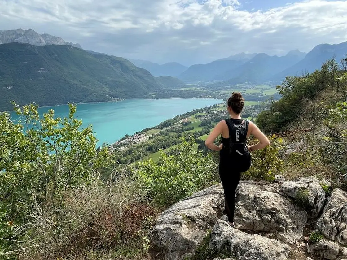 The Arête du Taillefer ridge above Lake Annecy at Duingt