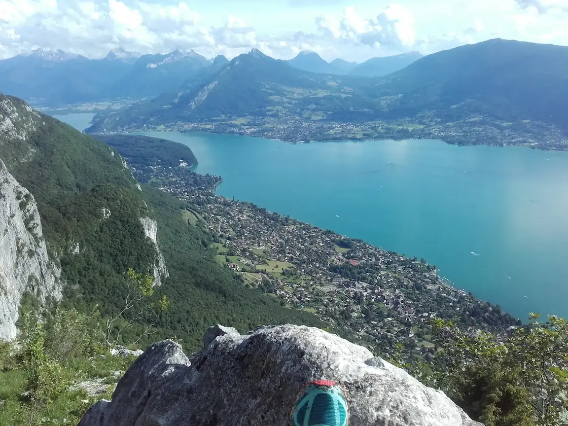 Lake Annecy from the Mont Veyrier and Mont Baron ridge
