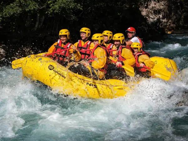 Whitewater rafting on the Guisane river near Serre Chevalier in the Hautes-Alpes Whitewater rafting on the Guisane river near Serre Chevalier in the Hautes-Alpes
