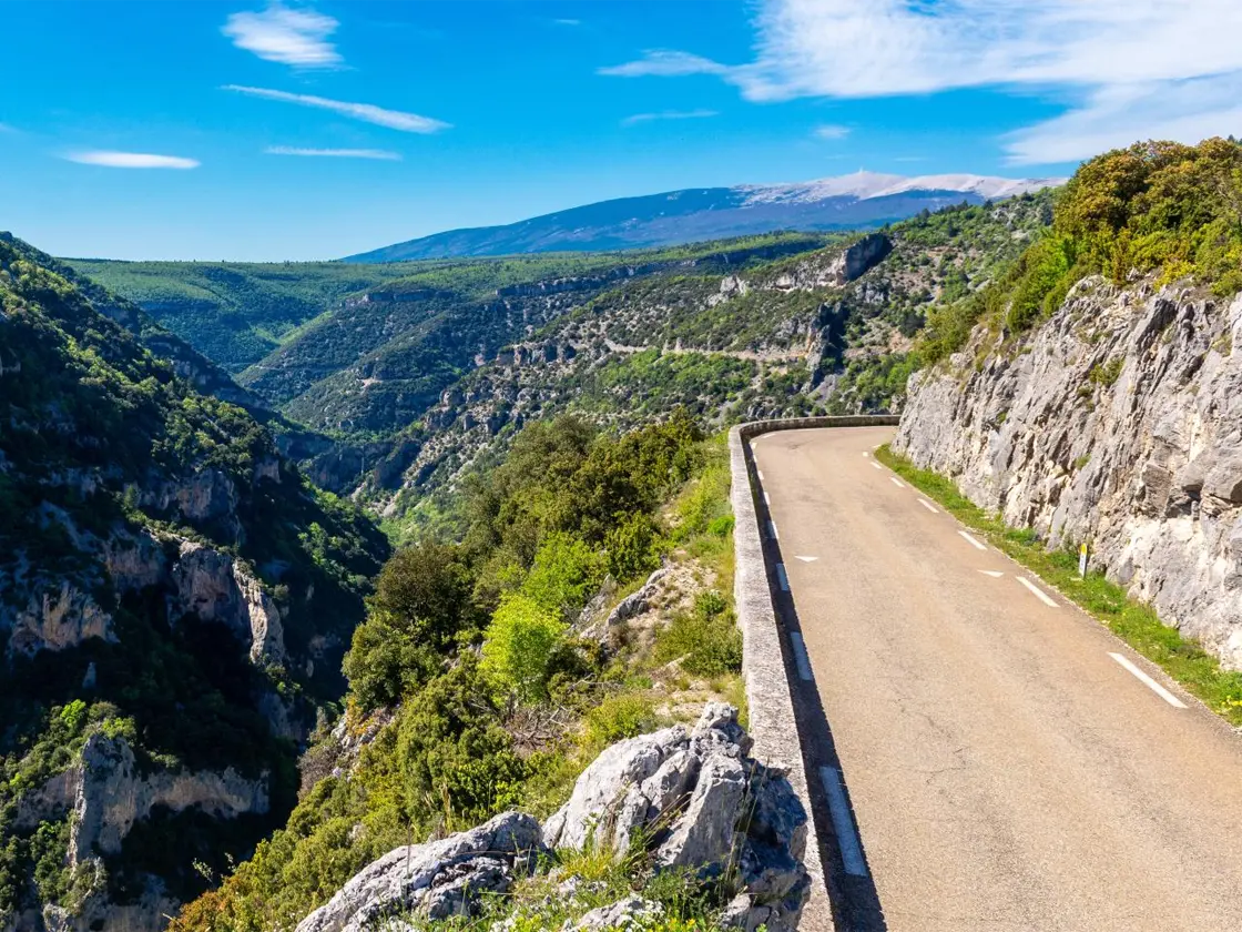 The balcony road through the Gorges de la Nesque in Provence