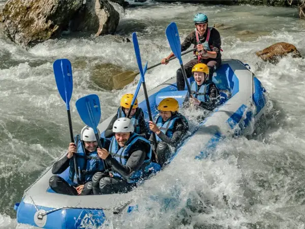 Whitewater rafting on the Giffre river near Samoëns in the Haute-Savoie Whitewater rafting on the Giffre river near Samoëns in the Haute-Savoie