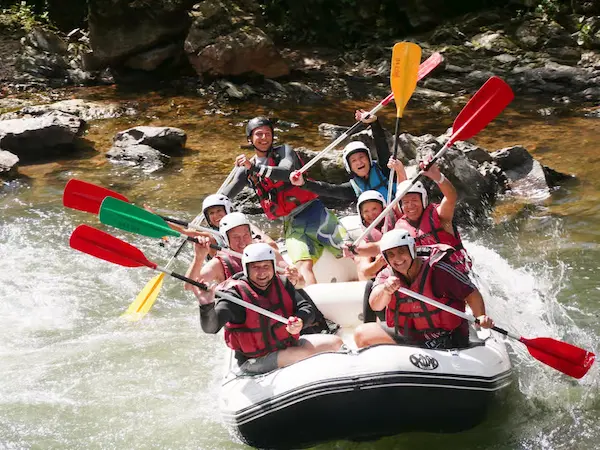 Whitewater rafting in Bidarray Whitewater rafting in Bidarray in the Pyrenees